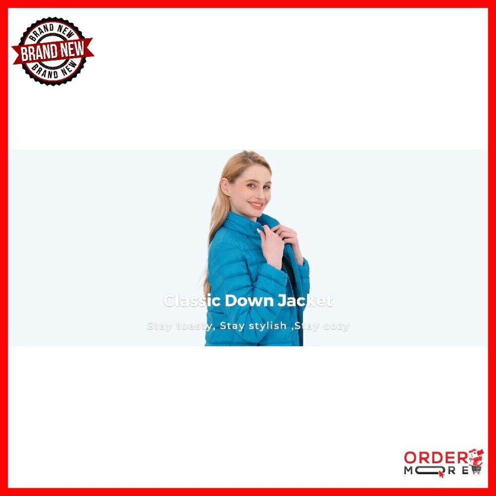 Ultra Lightweight Packable Down Jacket Women's Pu… - image 8